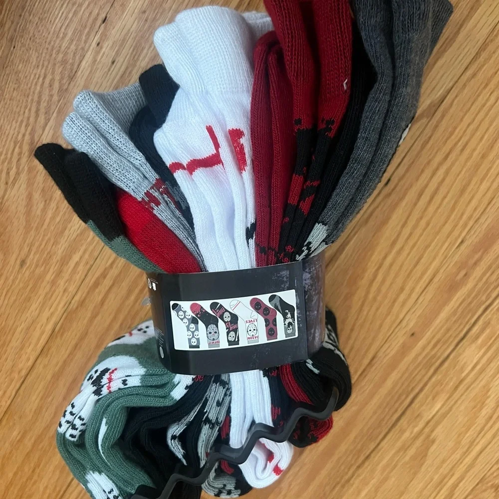 6 pair Friday the 13th Socks